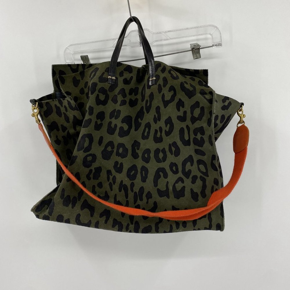 Clare Vivier Simple Animal Print Tote Leopard Shoulder Bag